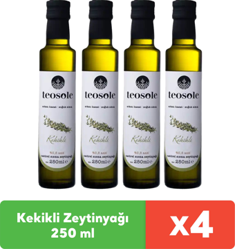 Teosole Kekikli Zeytinyağı 250 ml x 4 adet