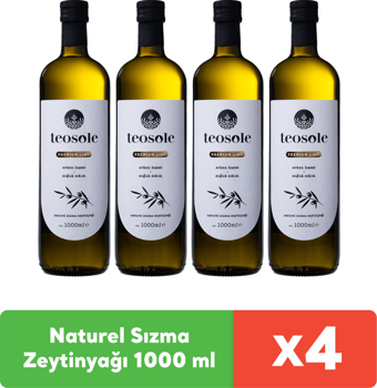 Teosole Naturel Sızma Zeytinyağı 1000 ml x 4 adet