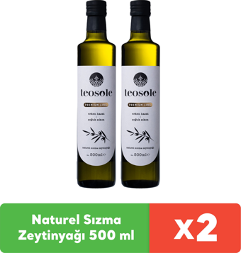 Teosole Naturel Sızma Zeytinyağı 500 ml x 2 adet