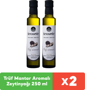 Teosole Trüf Mantar Aromalı Zeytinyağı 250 ml x 2 adet