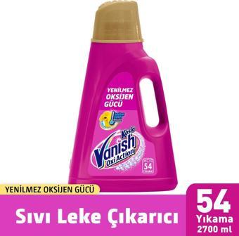 Vanish Sıvı Leke Çıkarıcı 2700ml Pembe