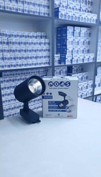 Noas Yl29-3101 30W 6500K Beyaz Paris Siyah Kasa Led Ray Spot Armatür