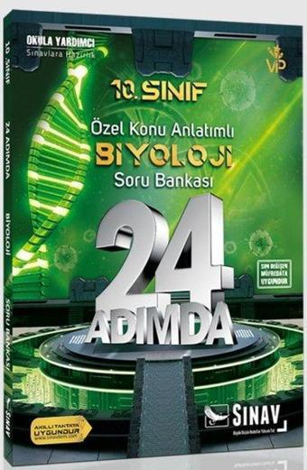 Sınav 10.Sınıf Biyoloji 24 Adımda Özel Konu Anlatımlı Soru Bankası - Kolektif  - Sınav Dergisi Yayınları