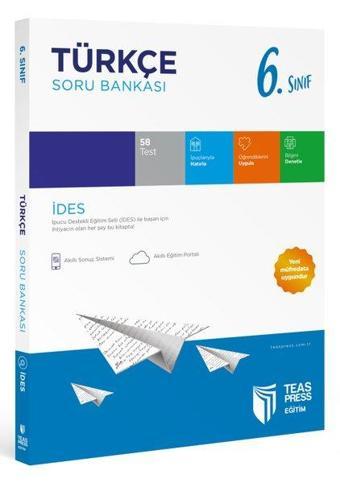 6.Sınıf İDES Türkçe Soru Bankası - Kolektif  - Teas Press Eğitim