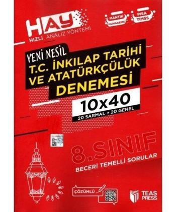 8.Sınıf Hay  İnkılap Tarihi Deneme - Kolektif  - Teas Press Eğitim