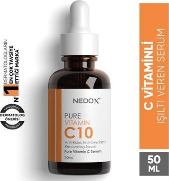 NEDOX Saf Vitamin C10 Serum 50 ml - Işıltı Veren Serum 50 ml