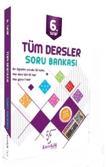 6.Sınıf Tüm Dersler Soru Bankası - Kolektif  - Karekök Eğitim Yayınları