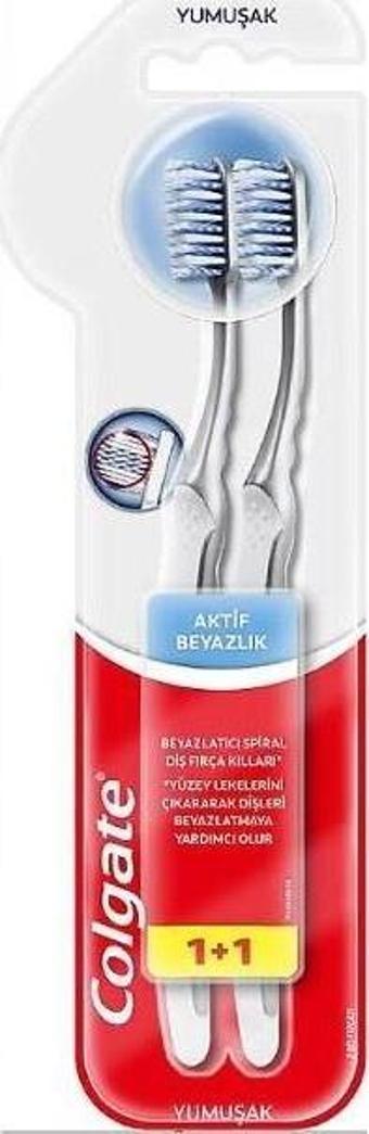 Colgate Aktif Beyazlık 1+1 Diş Fırçası Yumuşak