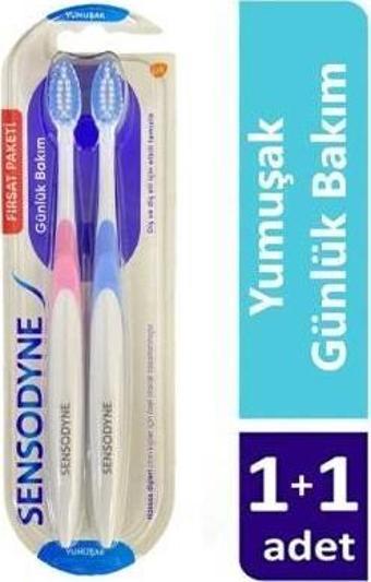 Sensodyne Günlük Bakım Diş Fırçası Yumuşak 1+1