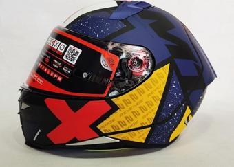 MT Kask Revenge 2 Lıght B7 Mat Mavi - Şeffaf Vizörlü