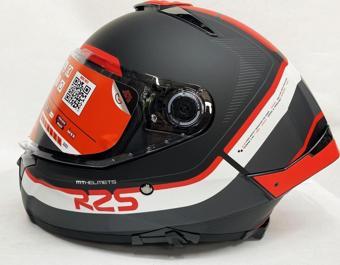 MT Thunder 4 SV R25 B5 Şeffaf Vizör Kask Kırmızı - Mat Siyah