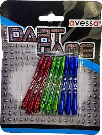 Avessa Shaft-20 Renkli Alüminyum Dart Oku Shaftı 9lu