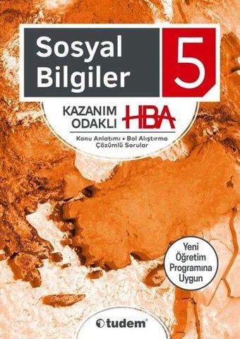 5.Sınıf Sosyal Bilgiler HBA - Kolektif  - Tudem Yayınları - Ders Kitapları