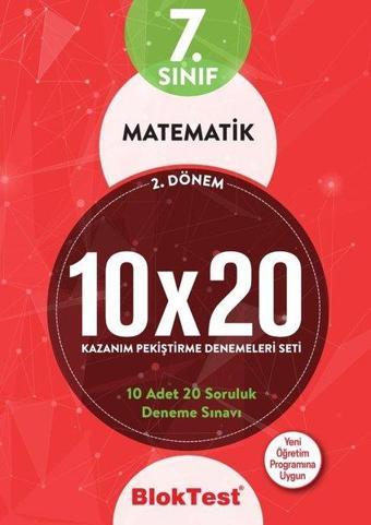 7.Sınıf 2. Dönem Matematik Kazanım Pekiştirme Denemeleri Seti - Kolektif  - Bloktest Yayınları