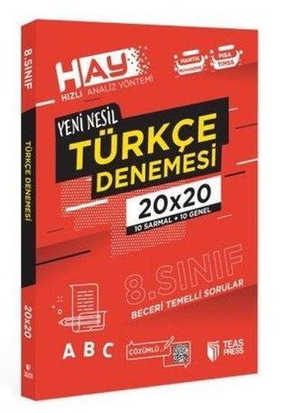 8.Sınıf Hay Türkçe Deneme - Kolektif  - Teas Press Eğitim