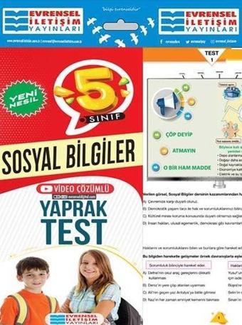 5.Sınıf Sosyal Bilgiler Yeni Nesil Yaprak Test - Kolektif  - Evrensel İletişim Yayınları