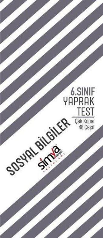 6. Sınıf Sosyal Bilgiler Çek Kopar - Kolektif  - Simya Dergisi Yayınları