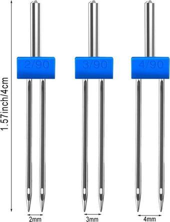 Canary Ikili Çift Nervür Iğnesi (2Mm/90-3Mm/90-4Mm/90)