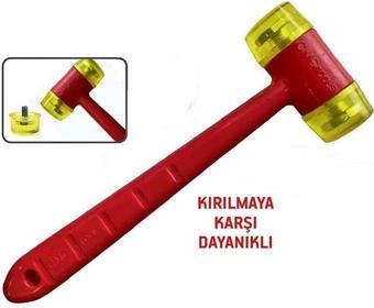 Satış Diyarı Plastik Saplı Çekiç Tokmak Plastik Çekiç Sarı Tokmak 40 Cm