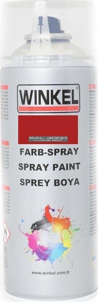 Winkel Akrilik Ral 3000 Ateş Kırmızı Sprey Boya 400 Ml