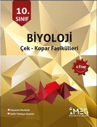 10.Sınıf Biyoloji Çek - Kopar Fasikülleri 4 Etap - Kolektif  - İmes Eğitim Yayınları