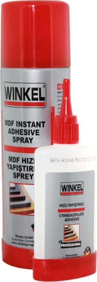 Winkel Mdf Ahşap Metal Hızlı Yapıştırıcı Sprey Seti 400+100 Ml - Japon Yapıştırıcısı