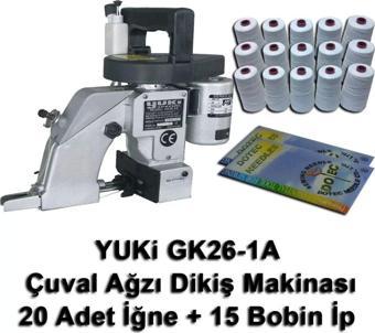 Yuki Gk26-1A Çuval Ağzı Dikiş Makinası + 20 Adet İğne + 15 Bobin İp