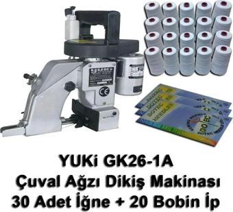 Yuki Gk26-1A Çuval Ağzı Dikiş Makinası + 30 Adet İğne + 20 Bobin İp