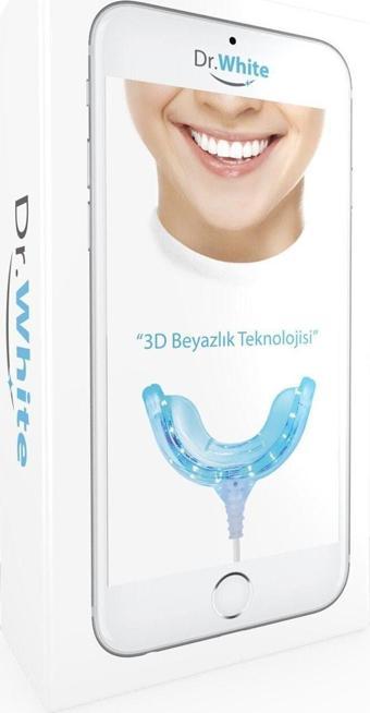 Dr.White Mavi Işık Teknolojisi Ledli 3D Teknolojisi Akıllı Diş Beyazlatma Cihazı 1 Adet 2 Jel Kalem