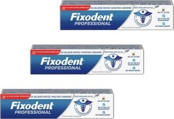 Fixodent Professional Diş Protez Yapıştırıcı Krem X 3 Kutu