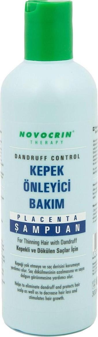 Novocrin Placenta Kepekli Ve Dökülen Saçlar Için Şampuan 300 Ml