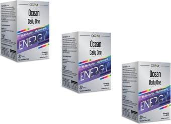 Ocean Orzax Orzax Ocean Daily One Energy Ginseng Coq10 30 Tablet 3'Lü Paket