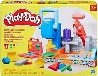 Play-Doh Damga ve Testere Aleti Tezgahı F9141