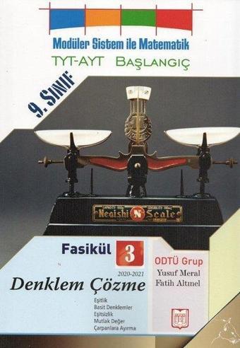 9.Sınıf Modüler Sistem ile Matematik TYT - AYT Başlangıç - Fasikül 3 - Fatih Altınel - YDY Yayın Dünyamız