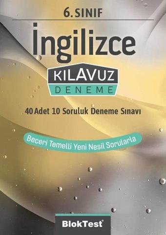 6.Sınıf  İngilizce Kılavuz Deneme - Kolektif  - Bloktest Yayınları