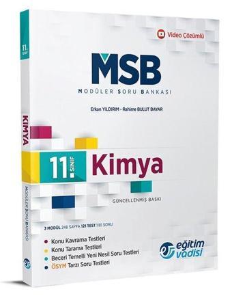 11.Sınıf Kimya Msb Modüler Soru Bankası - Kolektif  - Eğitim Vadisi