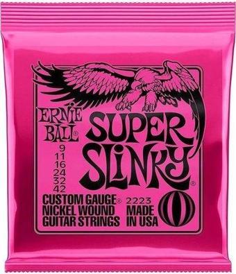 Ernie Ball P02223 Super Slinky 09-42 Elektro Gitar Teli