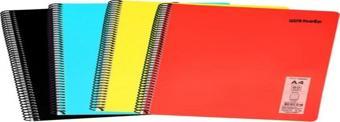 Mynote Flex Neon Defter A4 80 Sayfa 4'lü Defter Seti (2 Kareli + 2 Çizgili)