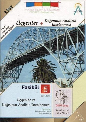 9.Sınıf Modüler Sistem ile Matematik - Üçgenler + Doğrunun Analitik İncelenmesi - Fasikül 5 - Fatih Altınel - Matrix