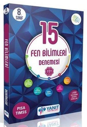 8. Sınıf Fen Bilimleri 15'li Branş Denemesi Yanıt Yayın - Kolektif  - Yanıt Yayınları