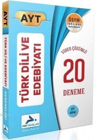 AYT Türk Dili ve Edebiyatı Video Çözümlü 20 Deneme - PRF Paraf Yayınları