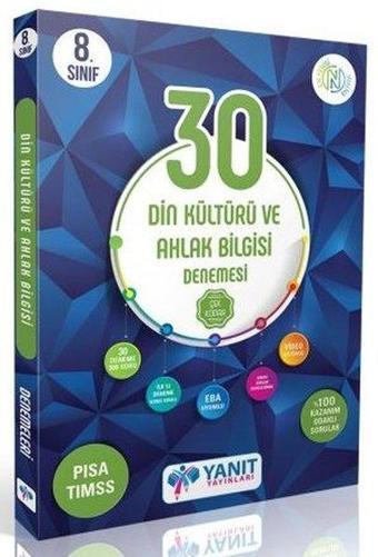 8. Sınıf LGS Din Kültürü ve Ahlak Bilgisi Video Çözümlü 30 Branş Denemesi - Kolektif  - Yanıt Yayınları