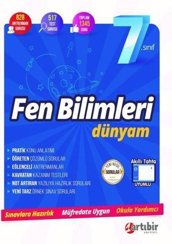 7. Sınıf Fen Bilimleri Dünyam - Kolektif  - Artıbir Yayınları