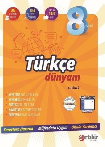 8.Sınıf Türkçe Dünyam - Ali Ünlü - Artıbir Yayınları