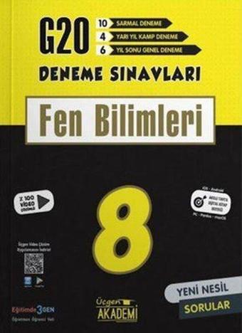 8.Sınıf LGS Fen Bilimleri 20'li Deneme - Kolektif  - Üçgen Akademi