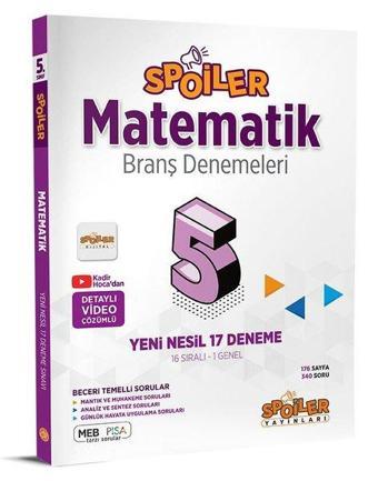5.Sınıf Matematik Branş Denemeleri - Spoiler Yayınları