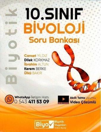 10.Sınıf Biyoloji Soru Bankası - Kolektif  - Biyotik Yayınları