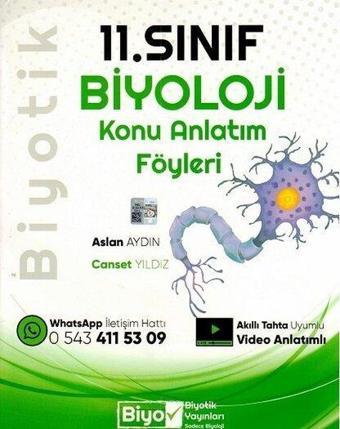 2022 11.Sınıf Biyoloji Konu Anlatım Föyleri - Kolektif  - Biyotik Yayınları