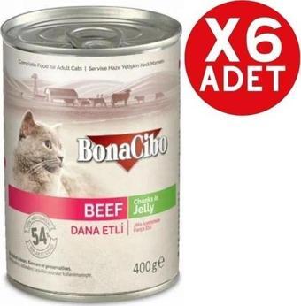 Bonacibo Jöleli Dana Etli Yaş Kedi Maması