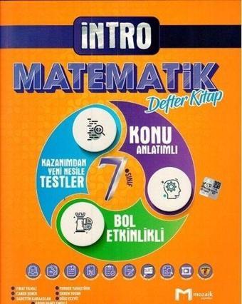 2022 7.Sınıf Matematik İntro Defter Kitap - Kolektif  - Mozaik - Ders Kitapları